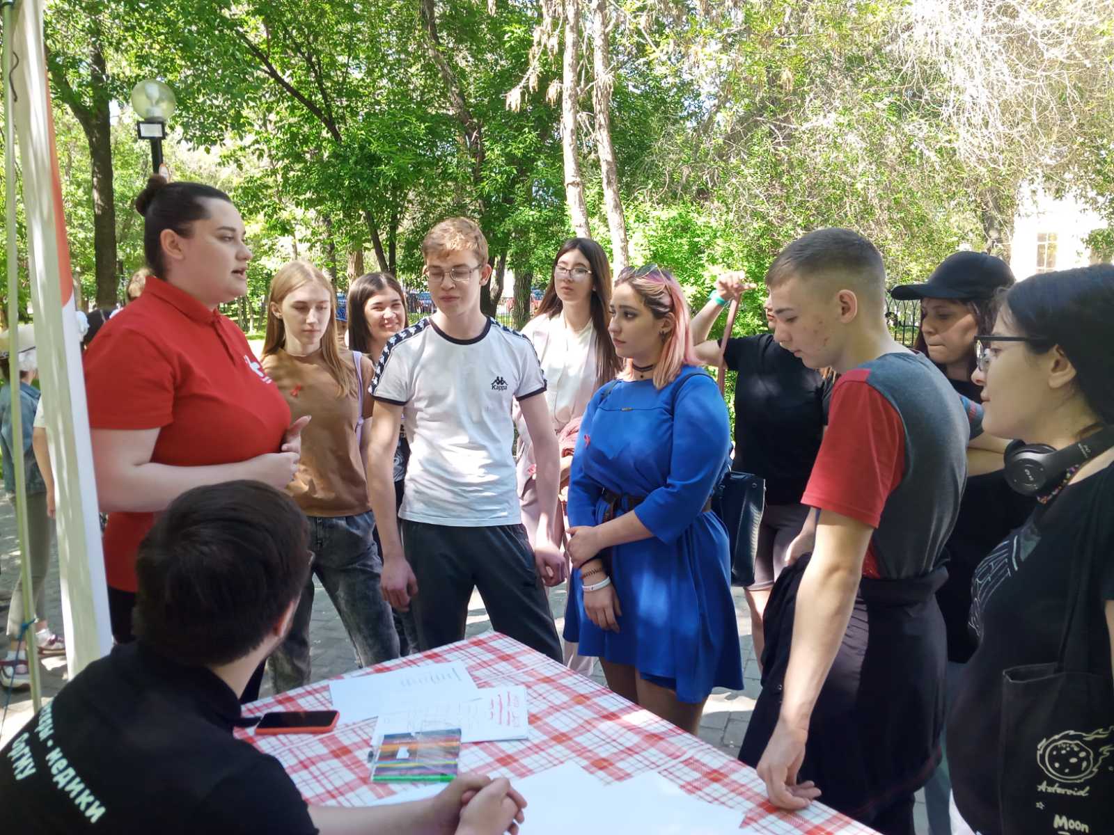 Участие в интерактивной акции по профилактике курения и ВИЧ